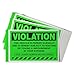 SmartSign Parking Violation Stickers, Pack 50 Labels with Permanent Adhesive, 5