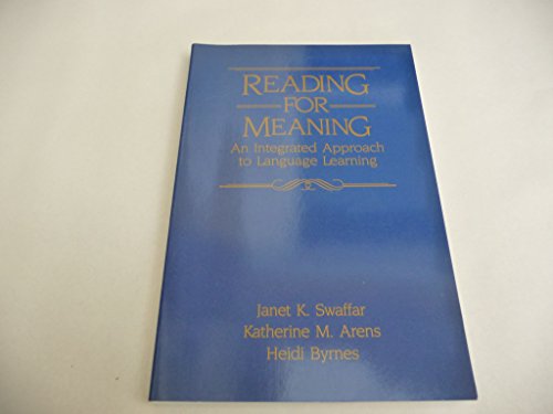 Reading for Meaning: An Integrated Approach to ... 0137618263 Book Cover