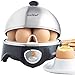 VonShef 7- Egg Electric Cooker Stainless Steel with Poacher & Steamer Attachment