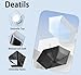 Mini Compact Folding Travel Umbrella with Ring Handle and Storage bag/Gradient Color/6 * 2 Ribs/UV Protection/Sun Rain/Lightweight Portable Small/Purse/Backpack/Car/Women Kids