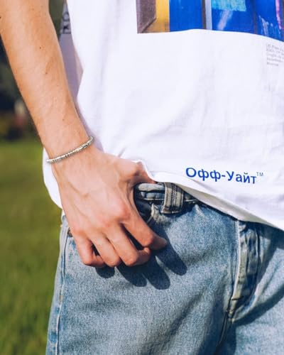 TESTRYE Morse Code Bracelets for Women Men,Silver Morse Code Bracelet with Adjustable Extender Chain,Inspirational Gifts Bracelets for Women Men Friends4