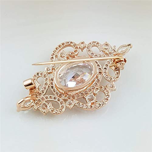 Selovo Sparkle Vintage Bridal Pin Brooch For Wedding Cubic Zirconia #TOP2