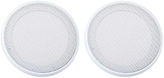 Vbestlife 6.5/8 inch Speaker Grill, Speaker Grille, Car Audio Speaker Cover Decorative Circle Metal Mesh for Keynote Speakers, Blankets, Car Audio Systems etc, 2 Pcs(White 8")