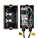 POWERTEC Prewired 220/240V Magnetic Switch Box, 3HP, Single Phase, On/Off Push Button for Power Tools Fast Power Off. UL Certified. Includes 3-Wire Motor/Load and Power/Line Cords (71740)
