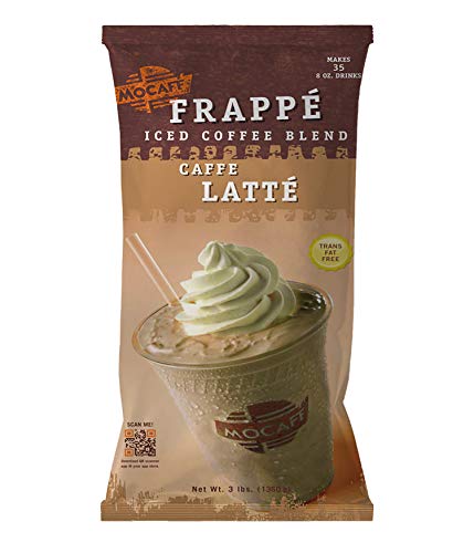 image for MOCAFÉ MOCAFE Frappe Caffe Latte Ice Blended Coffee, 3-Pound Bag Inst