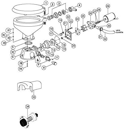 Jabsco Discharge Port, Plastic 37010 44107-1000, Discharge Port, Plastic 37010