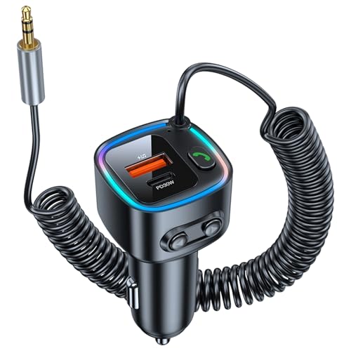 Aux Bluetooth 5.4 Auto Ricevitore Bluetooth per Auto con Jack