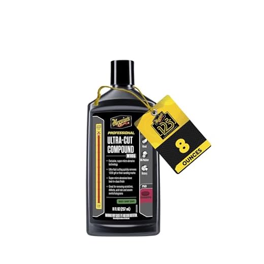 Meguiar's M10508 Mirror Glaze Ultra-Cut Compound - 8 Oz Bottle