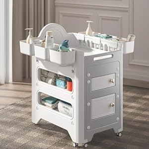 Portable Changing Table with Storage, Sleek Design, Easy Assembly' | 2-in-1 Baby Changing Table with Storage | Portable Baby Care Station, Diaper Changing Table with Cabinets & Bath for Infants Portable Changing Table with Storage Sleek Design Easy Assembly 2 in 1 Baby Changing Table with Storage Portable Baby Care Station Diaper Changing Table with Cabinets Bath for Infants