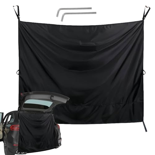 Cortina de protección solar para ventana lateral del coche, protector de calor automático, cortina lateral para ventana | Cortinas de privacidad del coche, divisor de asiento trasero reutilizable
