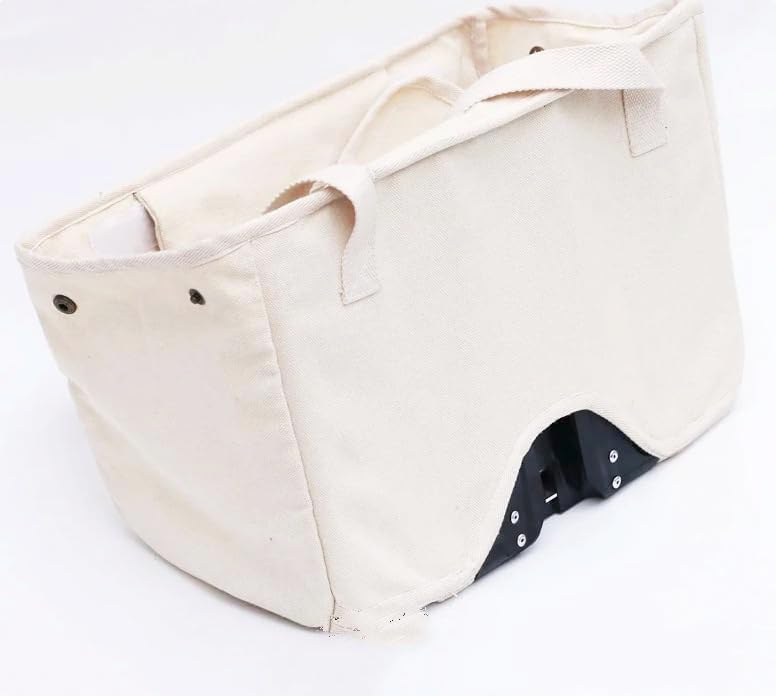London Craftwork Basket Bag for Brompton Folding Bike White