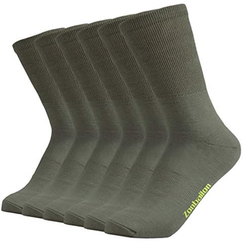Mens Crew Socks 6pack Size 6-11 9-13 Moisture Control No Slip, Not Falling Athletic Socks Casual - green - Medium Cover