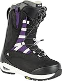 Nitro Damen Snowboards Bianca TLS '21 Premium All Mountain Freeride Freestyle Schnellschnürsystem Boot Snowboardboot, Black-Purple, MP 23,0 // EU 36 // US 5,5