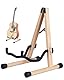 Musbeat Gitarrenständer, Gitarrenständer Holz, Akustik-Gitarrenstände mit Gepolstertem Schaumstoff, Buchenholz Gitarren Ständer für Akustikgitarre, E-Gitarren und Bass, A-Rahmen Boden-Gitarrenständer