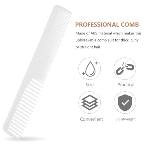 Peine profesional para corte de cabello 17.5x3cm blanco miniatura 5