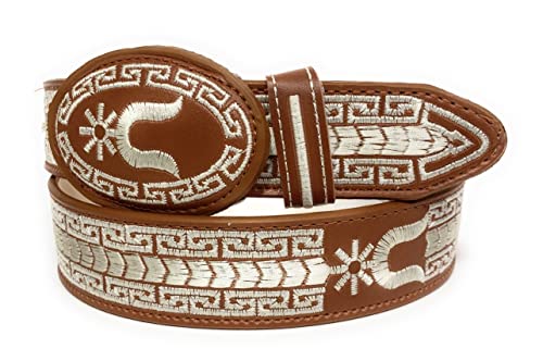 Men's Charro Embroidered Belt, Cinto Vaquero Bordado3
