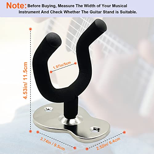 Depointer Lot de 3 supports muraux en métal pour guitare avec éponge de protection, pour basse/guitare/banjo/ukulélé… - Les Beatles, Paul McCartney, John Lennon, RIngo Starr, George Harrison Depointer Lot de 3 supports muraux en métal pour guitare avec éponge de protection, pour basse/guitare/banjo/ukulélé… – Image 4