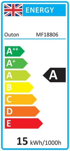 Energy efficiency label for Outon LED Floor Lamp MF18806