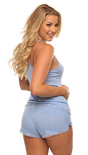 Image of Velvet Kitten Sweetness Short Sexy PJ Camisole Set Pajama Sleep Shirt Sleepwear