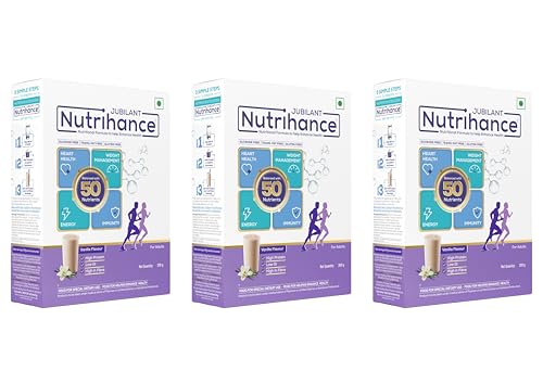 Image of JUBILANT Nutrihance Nutritional Formula Help Enhance Health Nutrition Drink (3X200 G Vanillla Flavored)