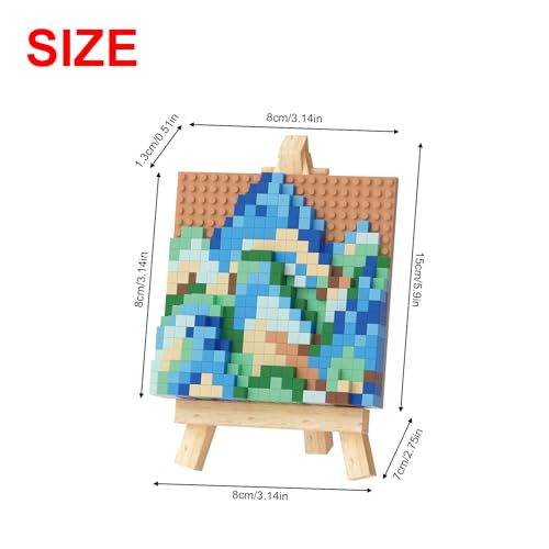 NOOLY World Famous Painting Mini Building Block Set for Home and Office Decoration WKLJM-03 (Rivers and Mountains) 6741 - Image 2