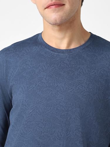 Image of Urbano Fashion Men's Printed Full Sleeve Slim Fit Cotton T-Shirt