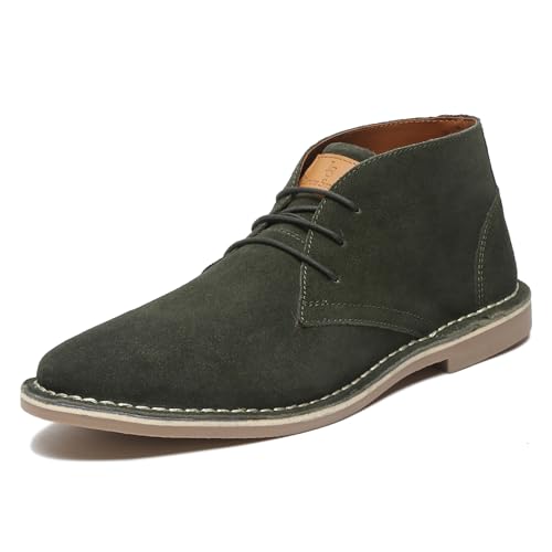 Image of LOUIS STITCH Suede Leather Chukka Boot for Men | High Ankle Casual Office & Trekking Shoes | Hiking Boot | Stitch Down Desert LSSD
