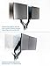 VIVO Height Adjustable Pneumatic Extended Arm Dual Monitor Wall Mount Full Motion Articulating, Fits 2 Screens 17 to 27 inches, Black, MOUNT-V002G