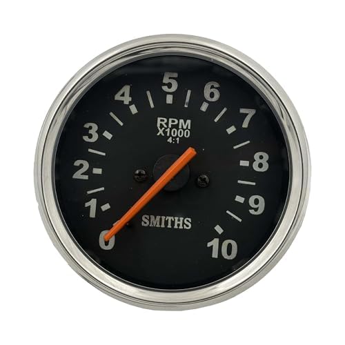 Amazon.co.jp: Smiths レプリカ タコメーター 0~10,000 RPM 4:1 比