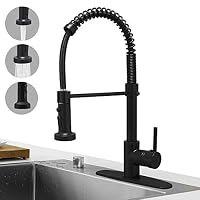 Küchenarmatur Mit Ausziehbarem Sprühkopf – Gebürstetes Nickel, Bleifrei, Einhandgriff, Hoher Bogen