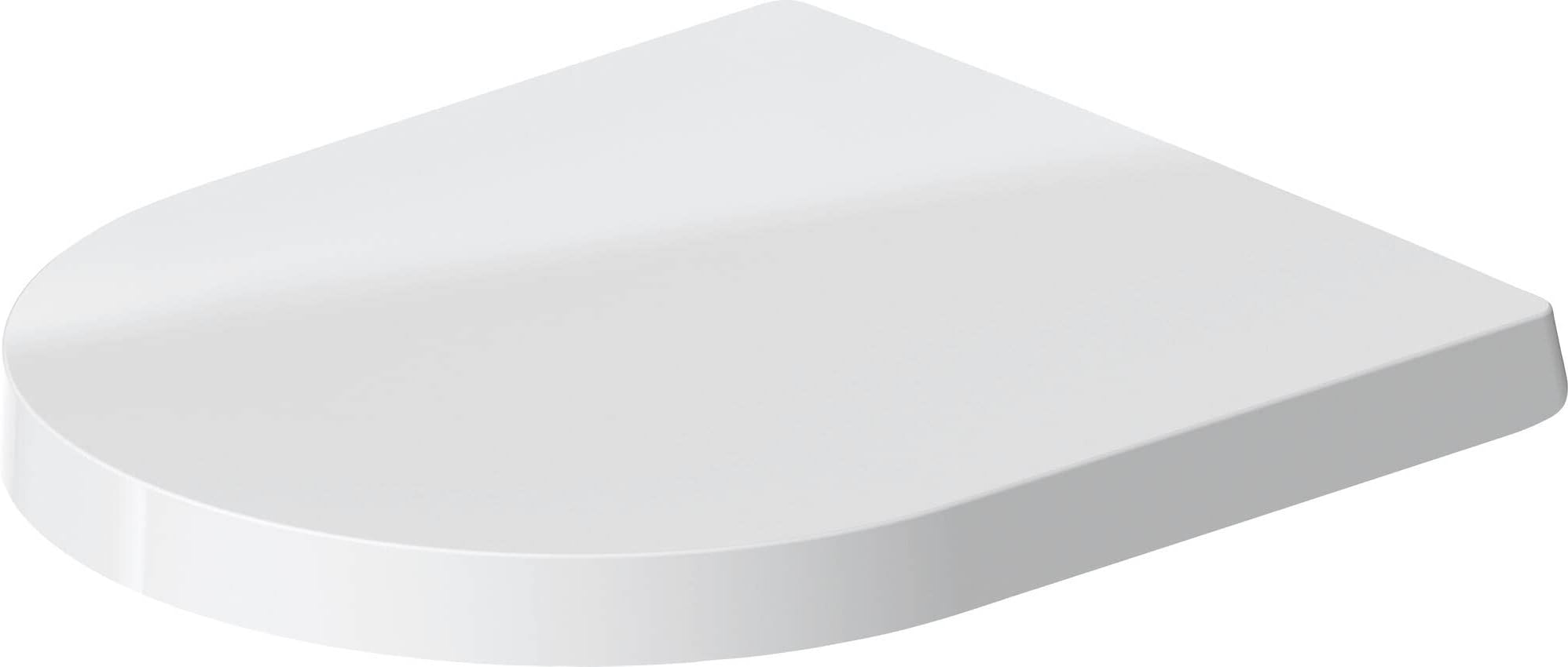 Duravit 0020190000 Toilet Seat with ME by Starck Compact Absenkautomat, Stainless Steel Hinges/White