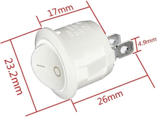 Interrupteur à bascule 12V rond pour réparer les circuits de commande On Off camion et RV