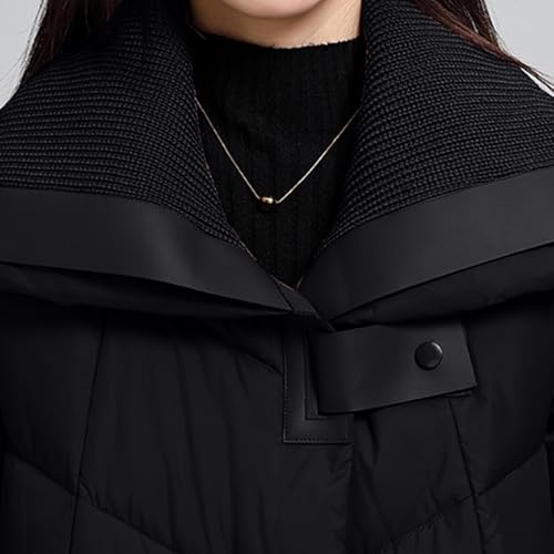 fartey Womens Parka Winter Coats Long Winter Maxi Langth Puffer Jackets Open Front Hooded Warm Parka Coat with Pockets3