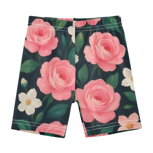 Joisal Under Dress Shorts Funny Cotton Toddler Biker Shorts Girls 4t Little Girl Cute Pink White Flowers