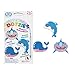 Produktbild Diamond Dotz DTZ12-013 Diamond Dotzies Sticker Set Fische, 3 glitzernde Aufkleber zum Selbstgestalten und Verzieren, ideal für Kinder und Anfänger