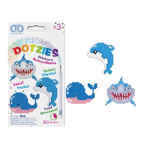 Autocollants scintillants DIAMOND DOTZ DTZ12-013 loisir créatif enfant