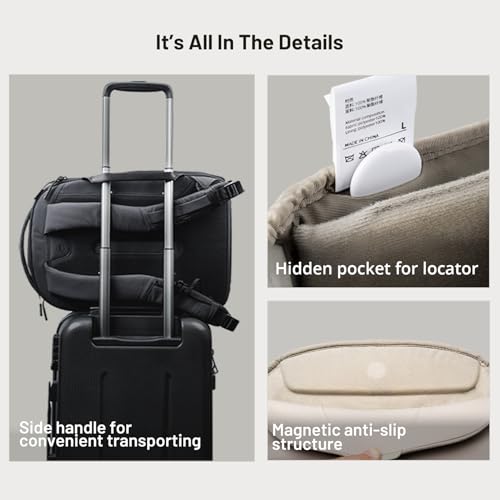 PGYTECH OneGo Lite 16L Camera Backpack Water-Resistant DSLR/Mirrorless Bag for Sony/Canon/Fujifilm, Drone Backpack, Tripod Mount Travel & Weekend Photography Pack for 14" Laptop (Matte Black)