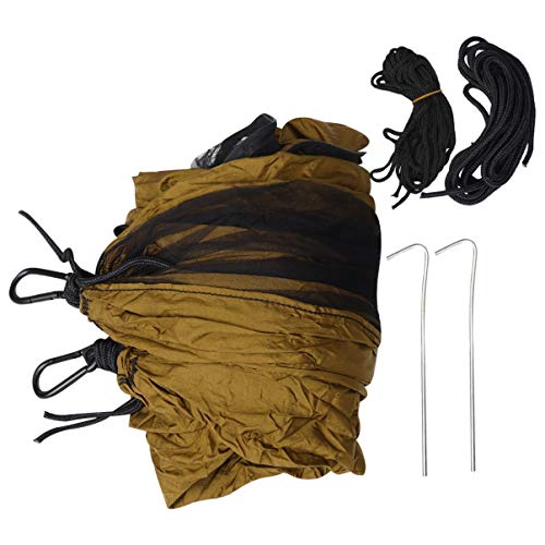 Yarnow Rede de Acampamento Portátil Leve de Náilon Rede Paraquedas com Alças para Pendurar para Moch