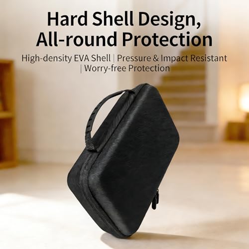 Bolsa portátil para computadora de EVA con protección rígida impermeable para cables 6