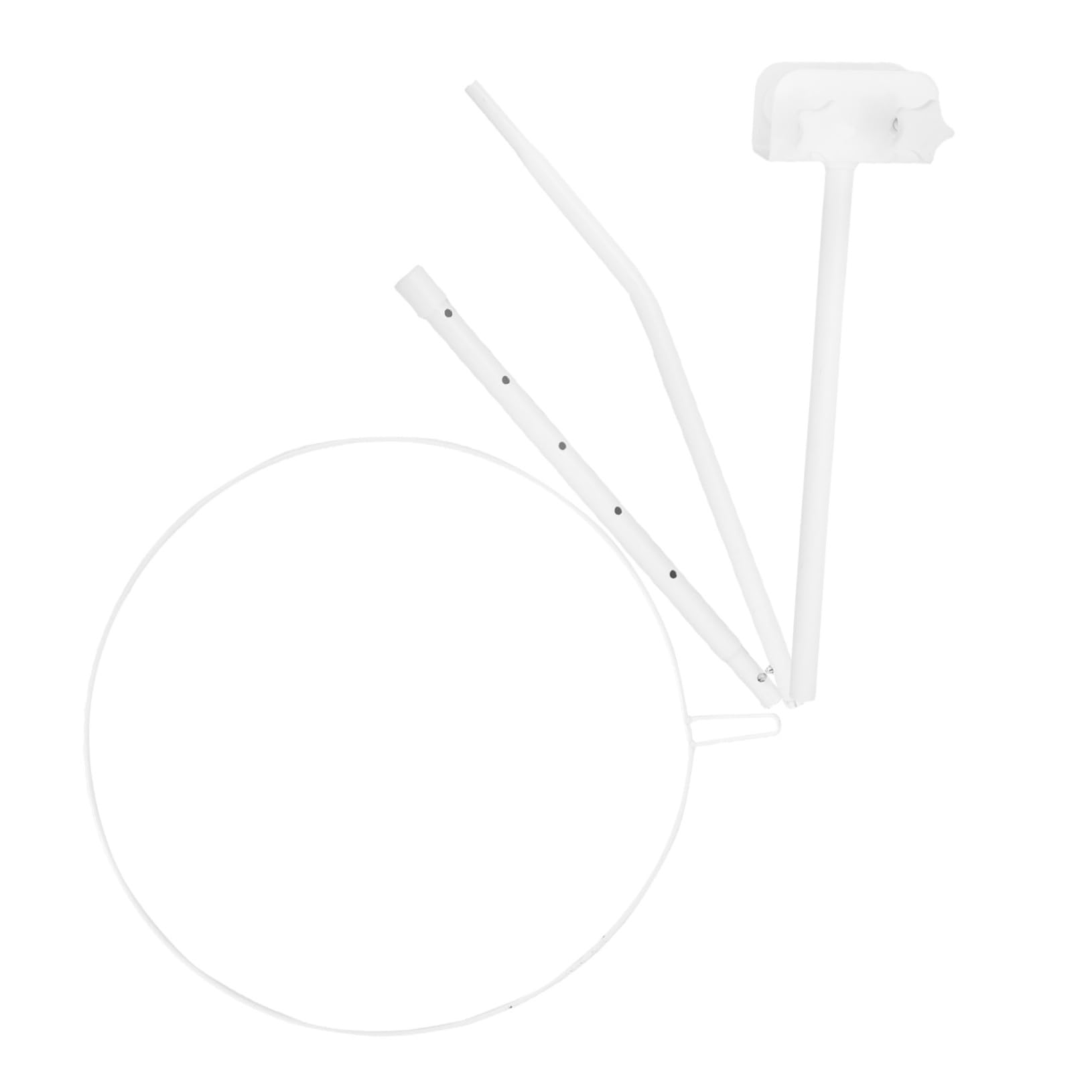 Support ciel de lit en acier inoxydable blanc haut de gamme pour lit