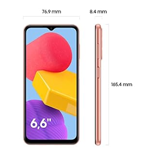 Samsung Galaxy M13 Mobile Phone SIM Free Android Smartphone 4GB RAM 64GB Storage, Orange Copper