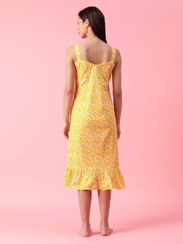 Image of Women Printed Cotton Nighty Nightdress Maxi S /M /L /XL /2XL.