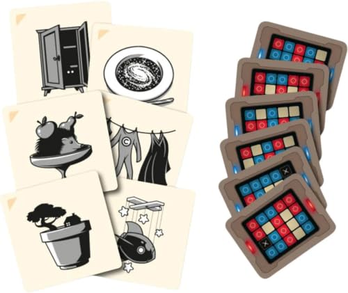 Image of Codename Pictures Spy Board Game, Team-Based Picture Guessing with Visual Clues, for Adults and Family, 4-8+ Players