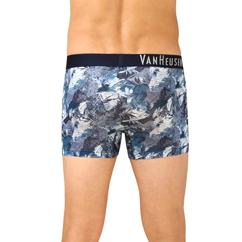 Image of Van Heusen Men's Cotton Trunk - Pack of 1 | Contoured pouch for support | Antibacterial Briefs | Sweat Absorbant | Moistue Wicking | Breathable Everyday Underwear | Long Lasting Color| Fun Prints | Style 10051