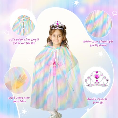 image for Meland Princess Dress Up for Girls - Dress Up Clothes for Little Girls