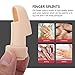 PartyKindom 6pcs Finger Straightener Aluminum Finger Splint Corrector for Deformities Sprain Relief Thumb Guard