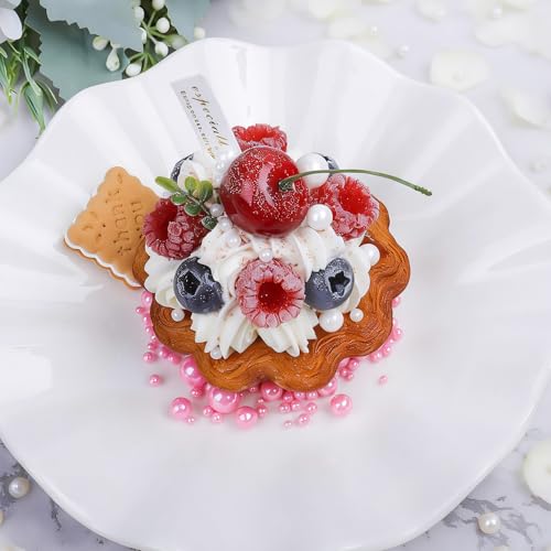 Image of Valentines Sprinkles for Cake Decorating, 7.8oz Pearl Sprinkles 4 Colors Mix Sweet Pink Red White Pearls for Cake Cupcake Cookie Baking Donuts Ice Cream Toppings