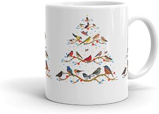 Hilarious Birdwatcher Ornithology Cockatoo Lover - Taza blanca brillante de 325 ml, color blanco