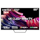 METZ Blue Roku TV, QLED 4K, Smart TV, 55 Zoll, 139cm, Triple Tuner, WLAN, LAN, HDMI, USB, 55MQE7011