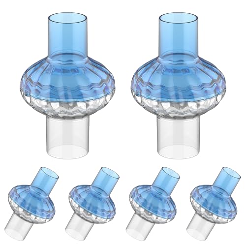 6PCs CPAP Filters for CPAP & BiPAP Redesigned Inline Filters Without Airflow Resistance Improved Filtration Efficency Providing Cleaner Airflow Compatible with Most CPAP Tubing & Machines